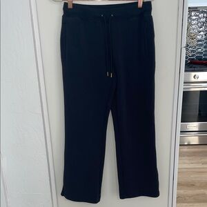 Zella Black Lounge Pant Sweats with Drawstring Pockets and Ankle Slits | S